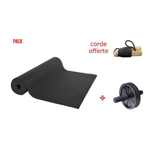 Pack De Tapis De Yoga, Ensemble Roue Abdominale + Tapis Repose, Bande  Extensible De Fitness 5 Pièces Pour Activités Sportives À Domicile - Prix  en Algérie