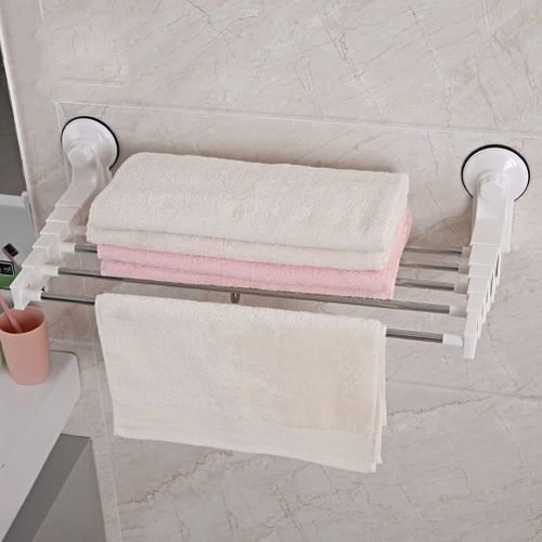 Porte serviette a ventouse pour vitre douche