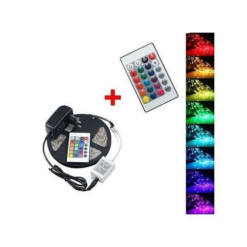 Ruban Led + Télécommande - Jeux de Lumière - Multicolore - Prix en Algérie