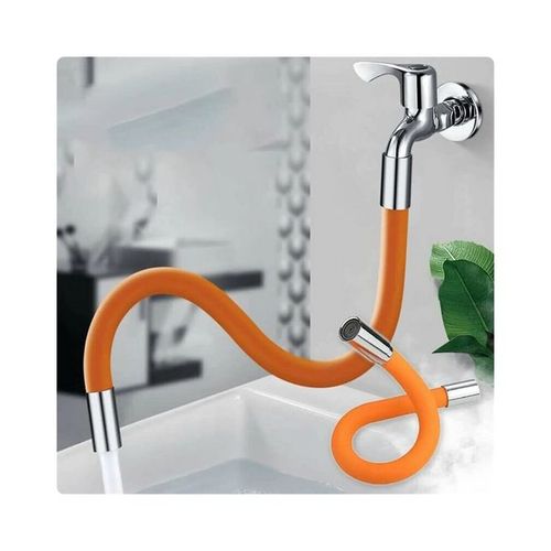 Douchette Flexible Adaptable Sur Robinet Cuisine Et Salle De Bain-ORANGE -  Prix en Algérie