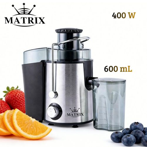 product_image_name-Matrix-Centrifugeuse Extracteur De Jus Électrique Inox 400W 600 mL avec 2 Vitesses + Pulse - MX-172-1