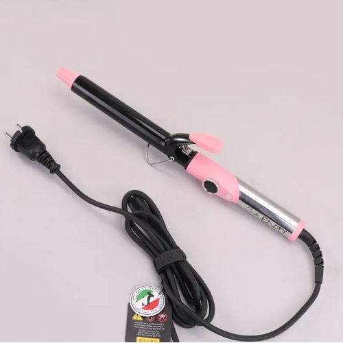 product_image_name-ENZO PROFESSIONAL-outils de coiffure professionnels en céramique rotatif rose bigoudi négatif ionique 25MM fer à friser pivotant En-9123 Rose -6