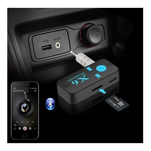 Bluetooth Voiture auxiliaire Récepteur Bluetooth Aux+Lecteur Carte