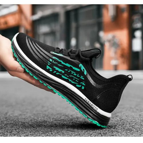 product_image_name-Générique-Baskets Respirante Homme - Noir vert-7