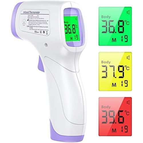 Thermomètre Infrarouge Frontal Sans Contact - Numérique - Blanc