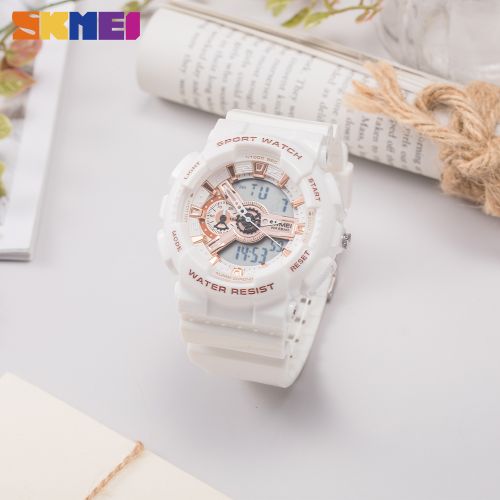 product_image_name-Skmei-Montre Hommes Intelligente - Skmei 1637 - Chrono-Blanc-3