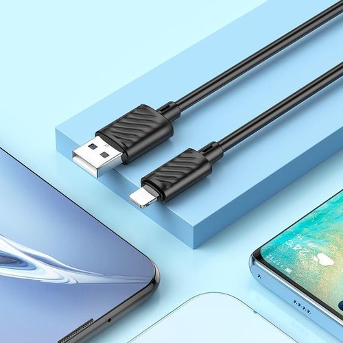 product_image_name-Hoco-كيبل X88 USB-A إلى Lightning شحن ونقل بيانات iPhone بطول 1 متر-3