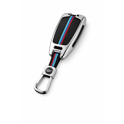 product_image_name-Générique-Coque de Clé Audi Premium en Métal avec Porte-clé – Protection Luxe Compatible A3 A4 A5 A6 Q3 Q5-1