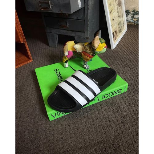 product_image_name-Adidas-Claquette Adilette Flow -Homme- Noire/Blanc-4