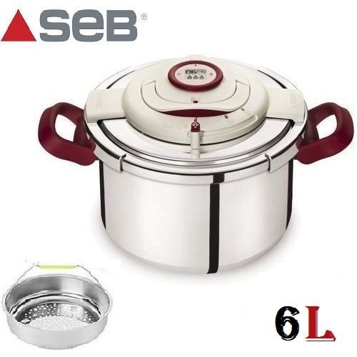 Cocotte Minute - Clipso Plus Précision - 6L - Gris/Rouge - Prix en Algérie