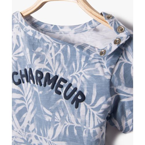 product_image_name-Gemo-تي شيرت بأكمام قصيرة مع ياقة قارب للأولاد الرضع-2