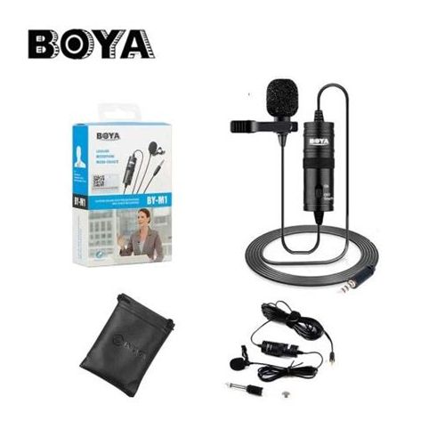 Microphone cravate Boya BY-M1 - 3,5 mm pour Smartphone - Jabeas