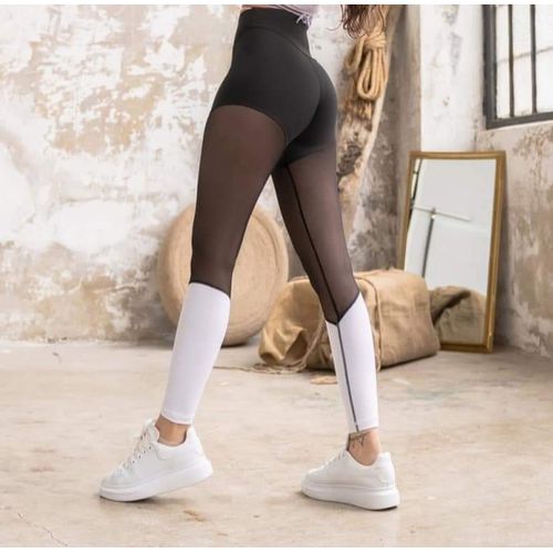 Leggings Femme LISMINA ORIGINAL BLANC ET NOIR IMPRIME 329 - Prix en Algérie