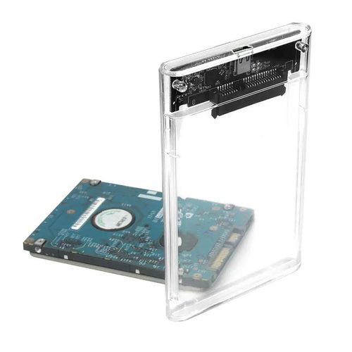 Rack Boîtier de disque dur externe HDD SSD SATA Transparent 2.5 pouces USB  2.0 - Prix en Algérie