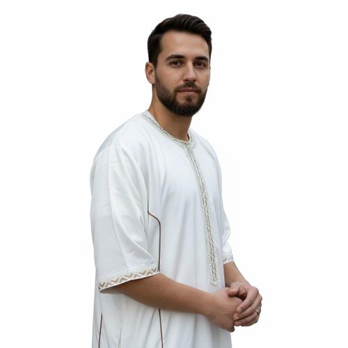 product_image_name-Abaya-قندورة رجالية تقليدية - أبيض-1