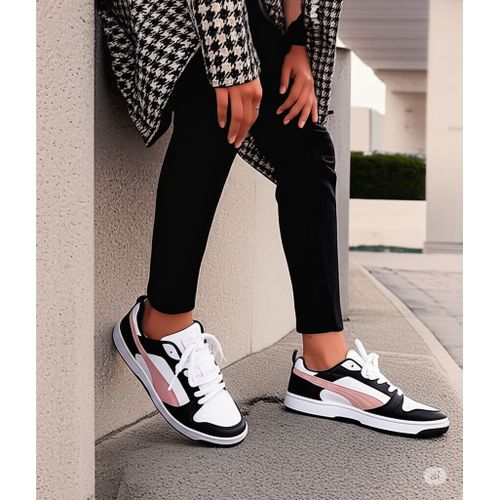 product_image_name-Puma-Baskets Femme Sneakers Rebound V6 Life In Pink Super Confortable Tendance 2025 - Noir-2