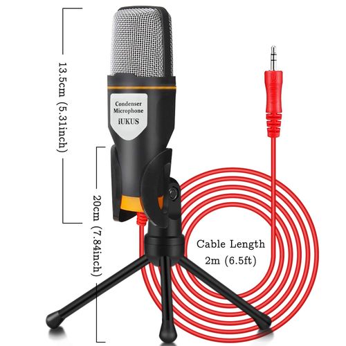 Mini Microphone Filaire Flexible avec Prise Jack de 3.5mm, pour