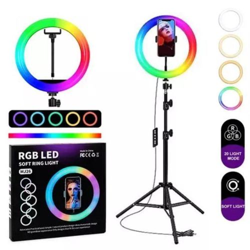 product_image_name-Générique-Ring light + trépied 2.1 M, RGB LED MJ26 26M lumineux selfie-1
