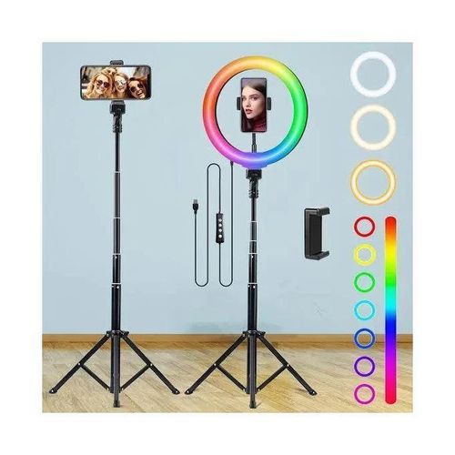 product_image_name-Générique-Ring light + trépied 2.1 M, RGB LED MJ26 26M lumineux selfie-5