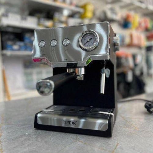 product_image_name-TIREXX-ماكينة قهوة بحامل للأقراص والمسحوق، 20 بار، 850 وات مع مقياس الضغط - CAF 1000-5