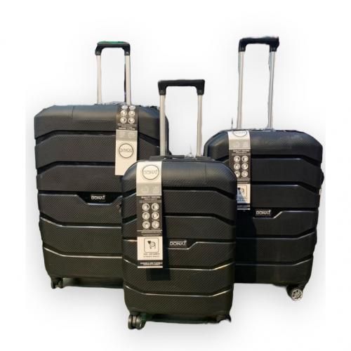 Set de 3 Valises de Voyage Incassables - Noir - Prix en Algérie