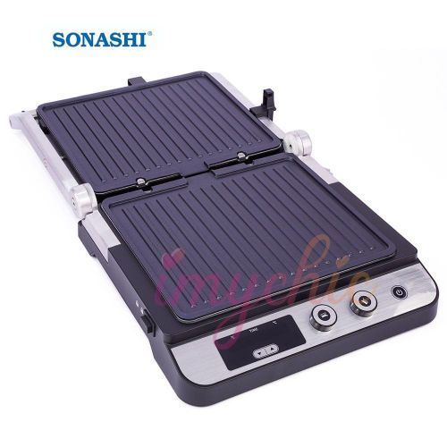 product_image_name-Sonashi-Grill Panineuse  SGT-860N - 2000 W - Gris-3