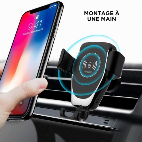 SUPPORT TELEPHONE VOITURE WIRELESS CHARGER
