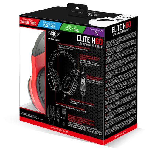 Casque Switch spirit of gamer OR + Manette Switch Nintendo