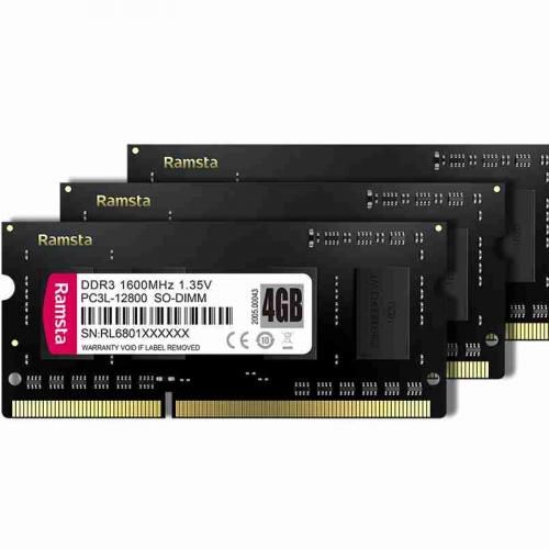 RAM DDR3 LAPTOP 4GB RAMSTA 1600mhz Noir - Prix en Algérie
