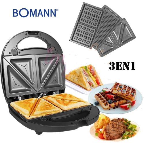 Grille -Gaufrier -Panini- Appareil 3En1 - Gris - Prix en Algérie