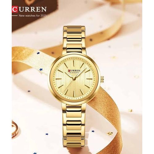product_image_name-Curren-Montre pour femme - en acier inoxydable - résistant à l'eau - dorée-3