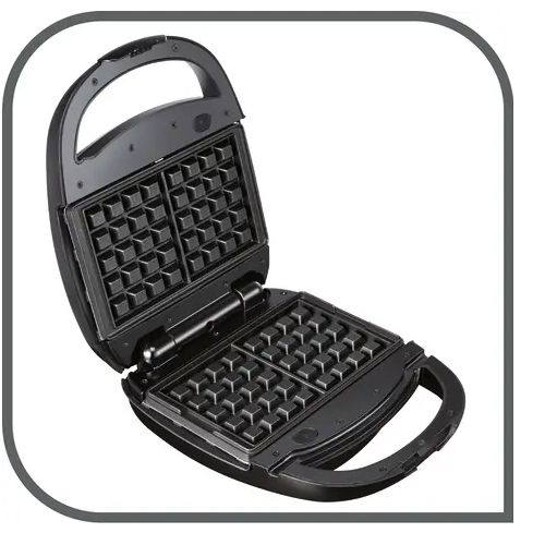 product_image_name-Tefal-Machine a gaufres & Sandwichs 2EN1 Snack Time  Gaufrier / Panineuse- 700W-SW341812- Gris-2