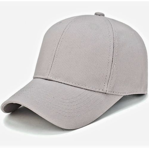 Casquette Homme Style Sobre Cap SnapBack En Coton Ajustable Tendance Ete -  Gris - Prix en Algérie