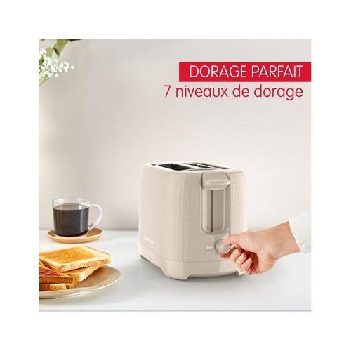 product_image_name-Moulinex-Grille Pain Morning 2 Fentes 850W avec 7 Niveaux de Dorage - Morning - LT2MOB10-5