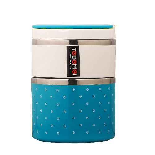 Lunch box Ronde Bleue 3 étages