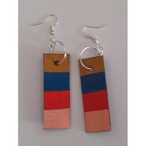 product_image_name-L.M.HandMade-Boucles d'oreilles Nature N° 49 - Design - Bois et diverses peintures-3