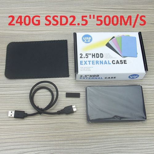 Disque Dure SSD Externe 240go 2.5+Pochette 6GB/S - Prix en Algérie