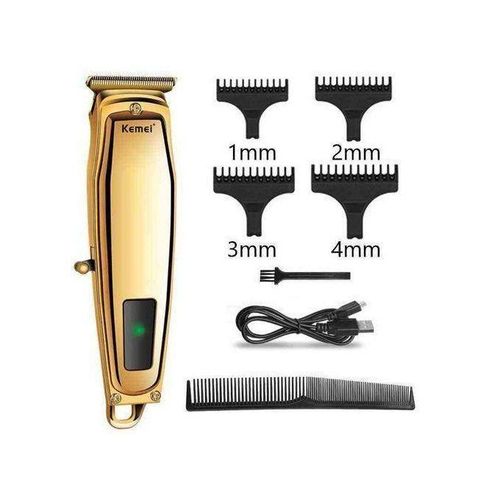 product_image_name-Kemei-طقم قصات الشعر اللاسلكية - شاشة عرض LCD - KM 1313 - Gold-1