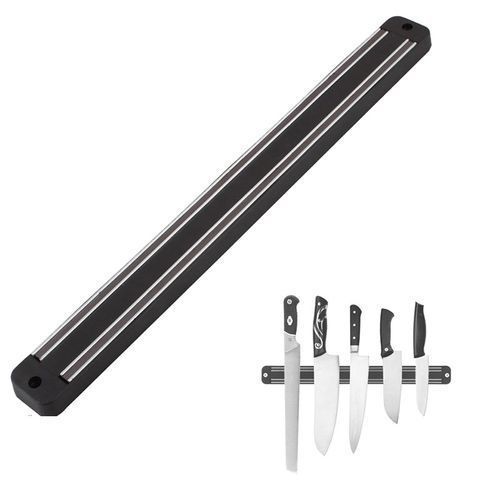 product_image_name-Générique-Magnétique Aimant Porte-Couteaux 50 cm - Noir-1