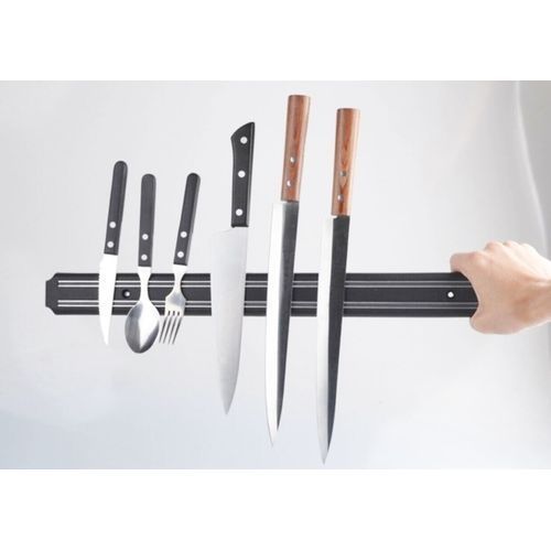 product_image_name-Générique-Magnétique Aimant Porte-Couteaux 50 cm - Noir-2
