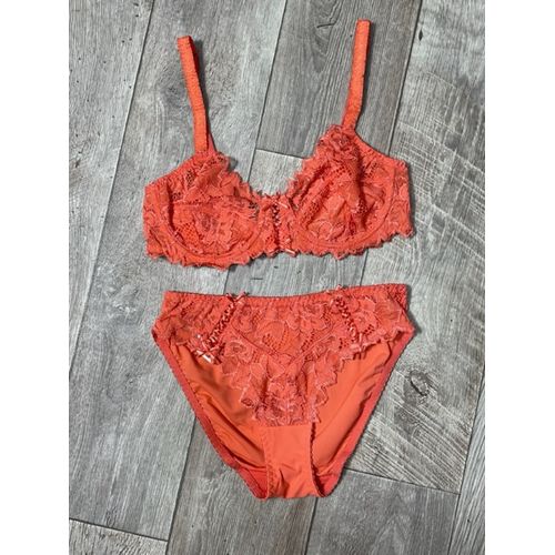 Ensemble Sous Vêtement Femme Sans Complexe - Orange - Prix en Algérie