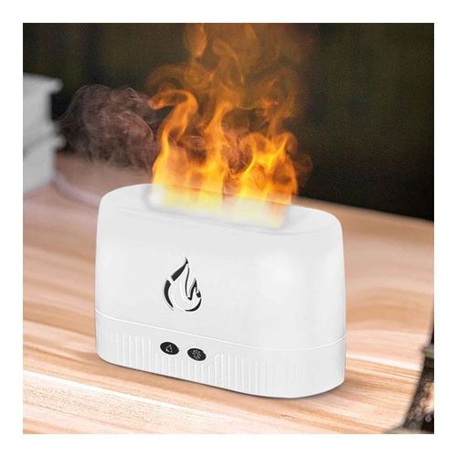 Diffuseur de flamme et d'huiles Essentielles USB - Blanc - - Prix