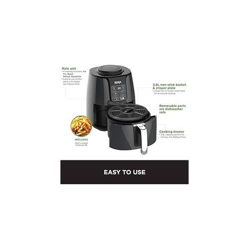 Friteuse sans huile Ninja, 3,8 l,4en1,AIRFRYER 1500W, Digital, noir - Prix  en Algérie