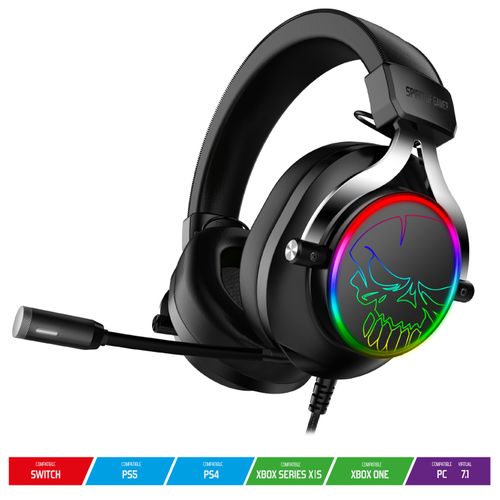 Micro casque gamer pour PS5, Xbox Serie X/S, Switch, PC, PS4