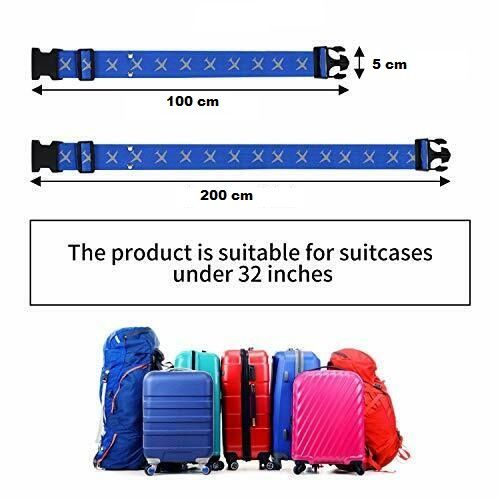 Sangles de Bagage Réglables avec Boucle Ceinture Elastique Valise