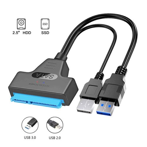 Adaptateur USB 3.0 vers SATA III Disque Dur pour 2.5 SSD & HDD