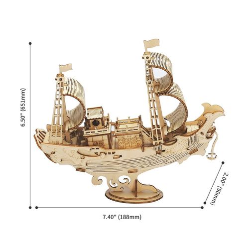 Puzzle 3D Bois - Bateau Du Japon - Prix en Algérie