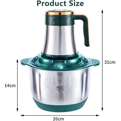 product_image_name-Générique-Hachoir inox  350 W  - 04 Vitesses - 4 lames  - Noir-4