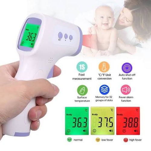 Thermomètre Frontal Infrarouge Numérique Sans Contact, Thermomètre