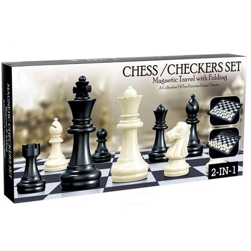 product_image_name-Générique-Jeu D'Échec Magnétique 2 En 1 Pliable Avec Jeu De Dame-1